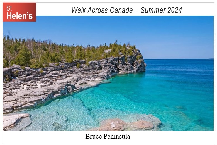 St Helen's Virtual Walk Across Canada - Canada - Bruce Peninsula
