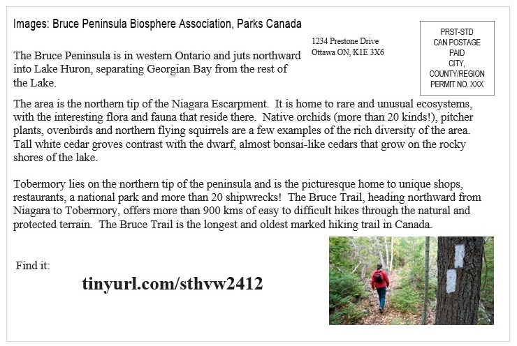 St Helen's Virtual Walk Across Canada - Canada - Bruce Peninsula