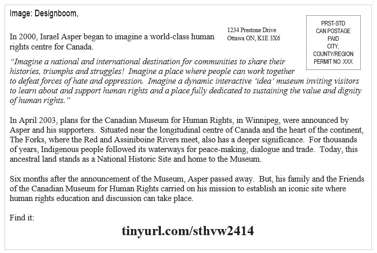 St Helen's Virtual Walk Across Canada - Canada - Winnipeg Museum for Human Rights