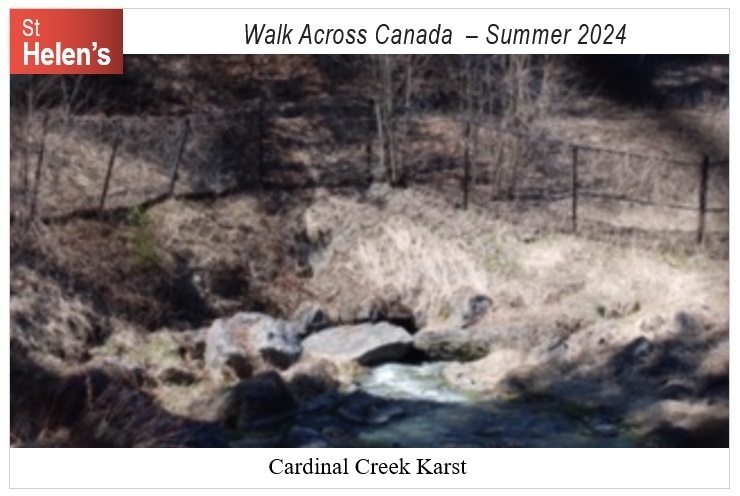 St Helen's Virtual Walk Across Canada - Ottawa - Cardinal Creek Karst