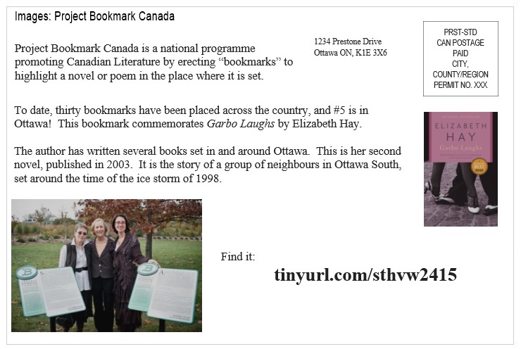St Helen's Virtual Walk Across Canada - Ottawa - Project Bookmark Canada