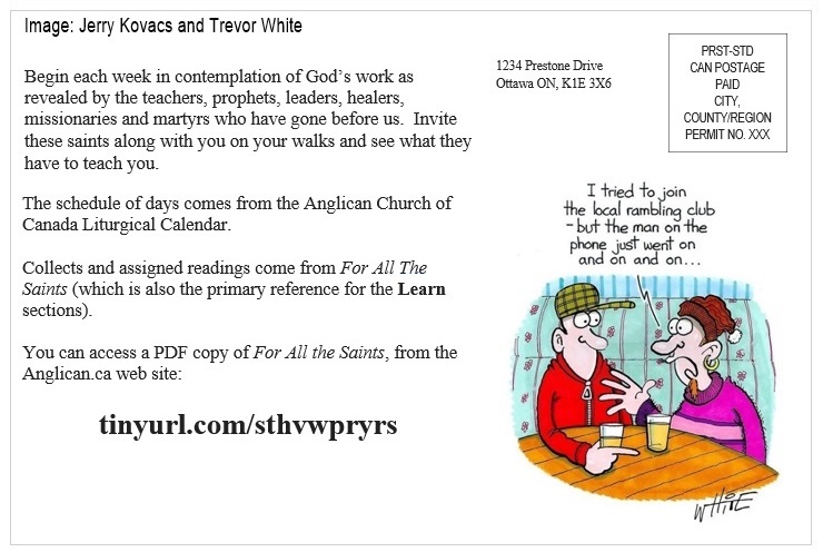 St Helen's Virtual Walk Across Canada - Prayers - Introduction