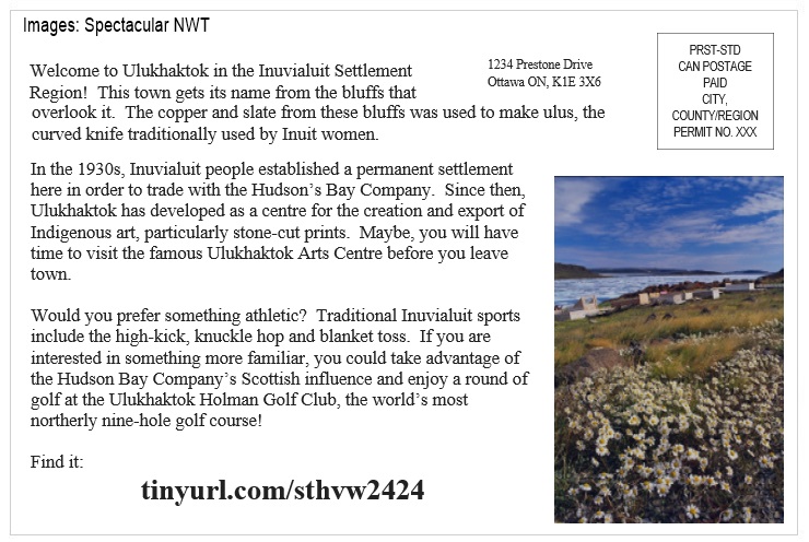 St Helen's Virtual Walk Across Canada - Canada - Ulukhaktok