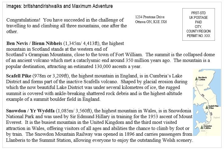 The Three Peaks Challenge